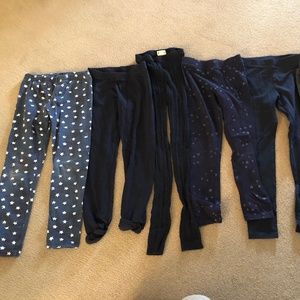 6 Pairs of Girls Leggings- Size 6-7